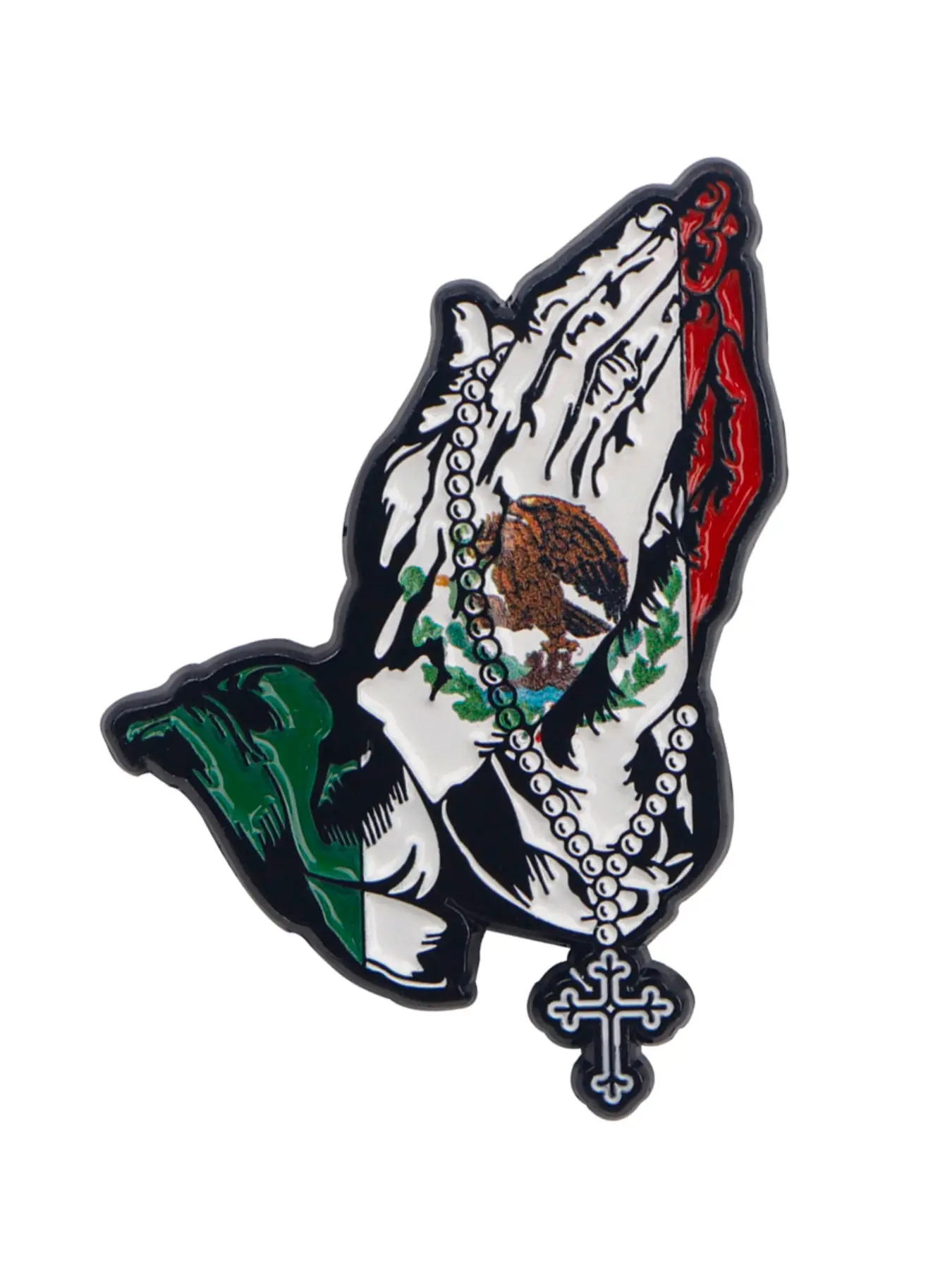 Mexican Hands Praying Alloy Brooch Pin Badge, Cartoon Design, Fashion Accessory, Men Accessories, Perfect for Backpacks Bags Cultural Jewelry Gift Accessories, Brooch Pin Clip