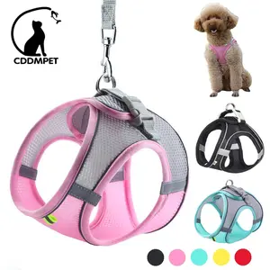 Adjustable Dog Harness and Leash Set for Small Dogs and Cats Perfect for French Bulldogs, Chihuahuas, Pugs, and Puppies Comfortable Vest for Outdoor Walks