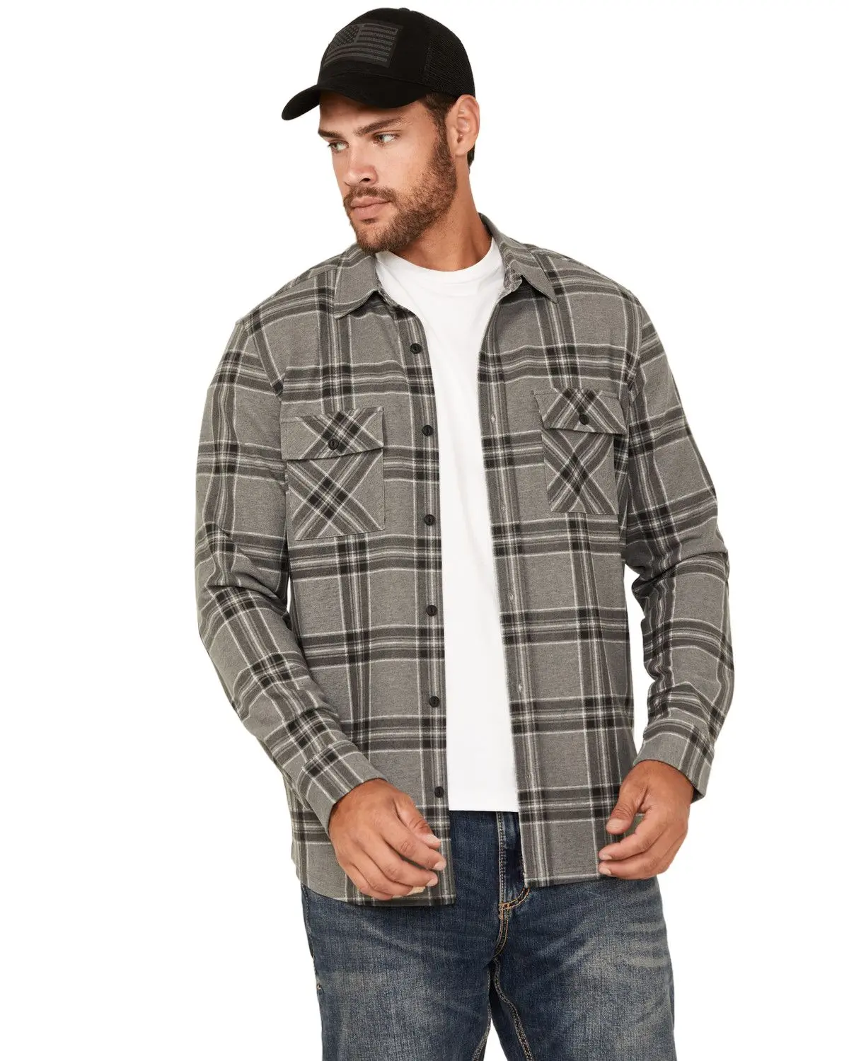 Brothers And Sons Men's Men'S Locket Plaid Print Long Sleeve Button-Down - Basho24k1-Ch