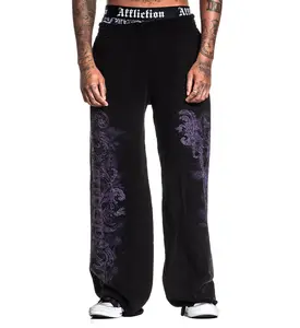 Affliction Men's Wide Leg Sweatpants Winged Up