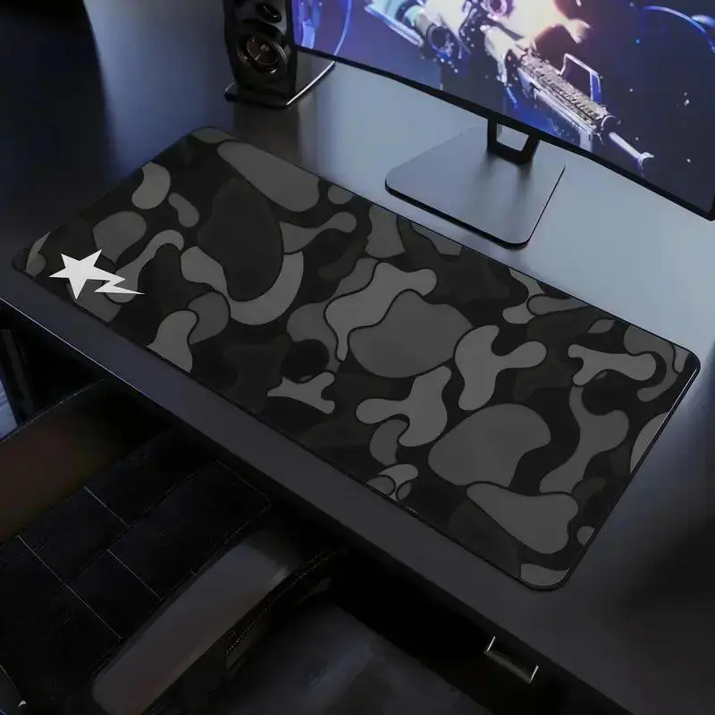 Black Camo Extra Large Hypebeast Desk Mat Keyboard Mouse Pad | E-Sports Desk Mat | Desk Decor for Gamers | Boys' Rooms Gift large mousepad, Non-Stitched Mat, PC Accessories