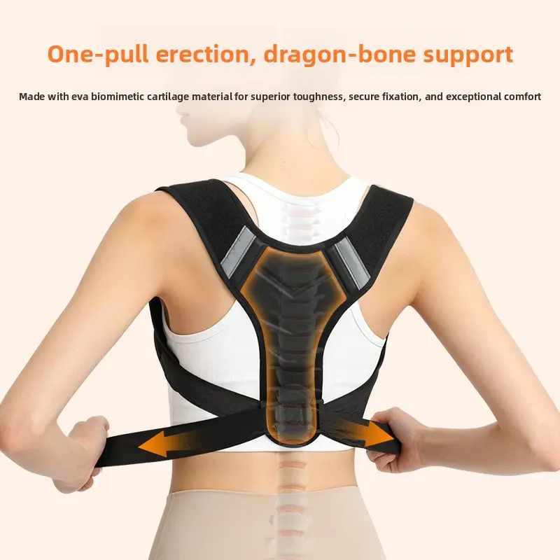 Posture Corrector for Men and Women, Breathable Back Support Strap, Adjustable Shoulder Brace for Back Straightening, Comfortable Upper Back Posture Trainer for Daily Use
