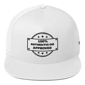 Authentic OG Flat Bill Snapback Cap – Classic High Profile OG Style