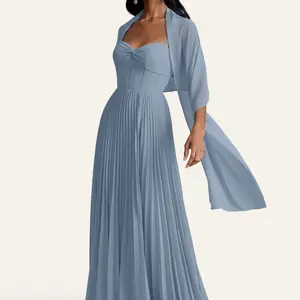 Azazie Ireland Draped Sheer Lightweight Elegant Wedding Bridesmaid Evening Chiffon Shawl sohochic
