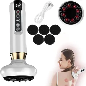 Smart Gua Sha Machine, 1 Box Negative Pressure Cupping Massager with 12-Level Adjustable Suction, Body Relaxation Massage Tool for Women & Men, Relaxing