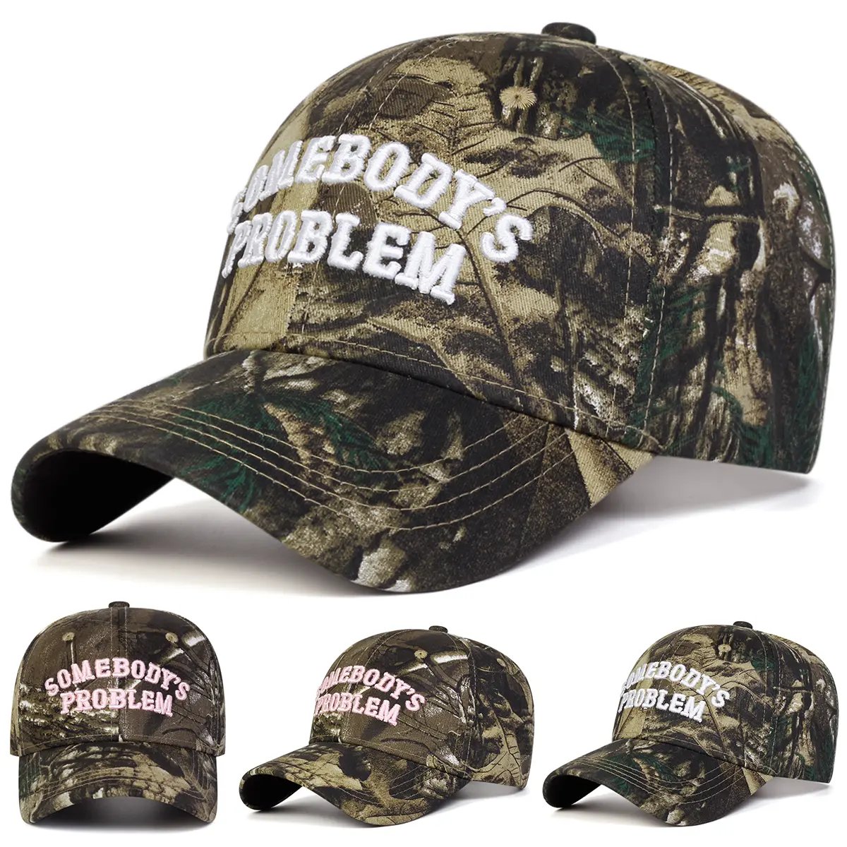 Unisex Letter-Embroidered Camouflage Lightweight Baseball Cap, Adjustable Sunscreen Leisure Hat for Spring-Autumn Outdoor Travel, Sports Outdoor Hats, Adjustable Caps