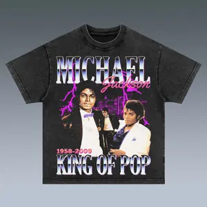 Vintage Tee Michael Jackson T-shirt & Sweatshirt Unisex Crewneck Made In 100% Cotton, Design & Printed In The USA