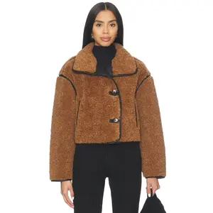 BLANKNYC Teddy Coat in Dirt Road