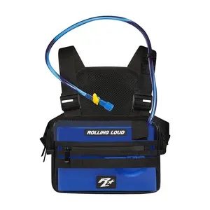 RL Clear Blue Hydration Chest Rig - Festival Approved