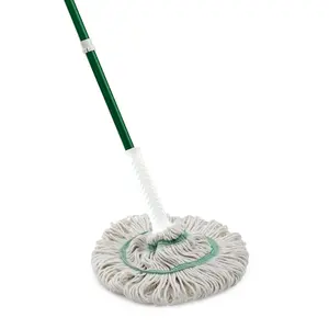 Libman Tornado Twist Mop with Durable Cotton Blend Head Easy Spin & Superior Cleaning Performance 1.5lbs Grip n Click Ratchet
