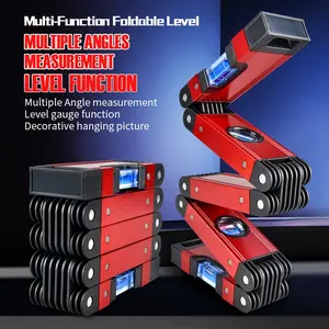 Multi-Function Foldable Level 28-Inch Multi-Angle Measurement Woodworking Tools Precise Leveling in Any Position Save Time