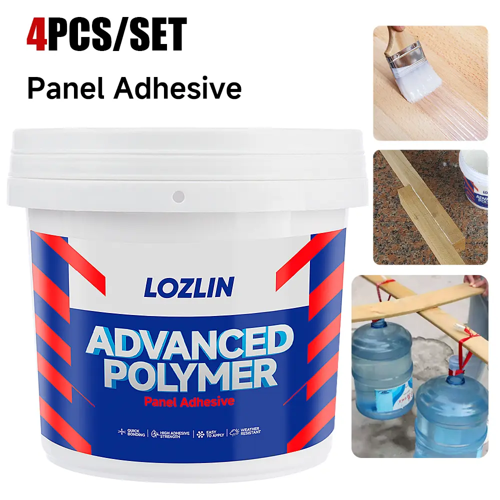 2.2lb Professional Wood Glue - Waterproof & Fast Curing Adhesive for Hardwood/Softwood/MDF, Woodworking & Furniture Repair Kit w/4 Brushes (35 oz) fathersdaygift High Strength Glue Long Lasting Bond
