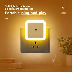 6 Pack Night Light, Warm White LED Night Lights Plug into Wall with Dusk to Dawn sensors, Plug in Night Lights for Kids Room, Bedroom, Bathroom, Baby Nursery, Stair Lights, Hallway Light