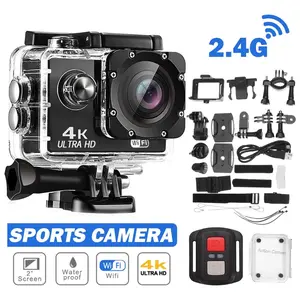WiFi Sports Camera  Action Camera 1080P 30m/98ft Underwater Waterproof with  Battery and Multifunctional Accessories Handycam