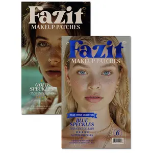 Gold + Blue Speckles Makeup Patches