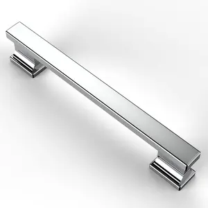 10 Pack 5 Inch(128mm) Polished Chrome Kitchen Cabinet Handles Pulls, Cabinet Hardware for Cupboard Drawer