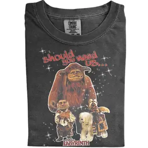 Labyrinth "Should You Need Us" Shirts, Cotton Unisex T-shirt, Crew Neck, Size S- 3XL, Menswear Top, Womenswear Top Underwear Streetwear Shirt, 90s Horror Film Shirt, Cotton Casual Tee, Gift For Fan, Trendy Shirt, Trendy Shirt, Trending Shirt