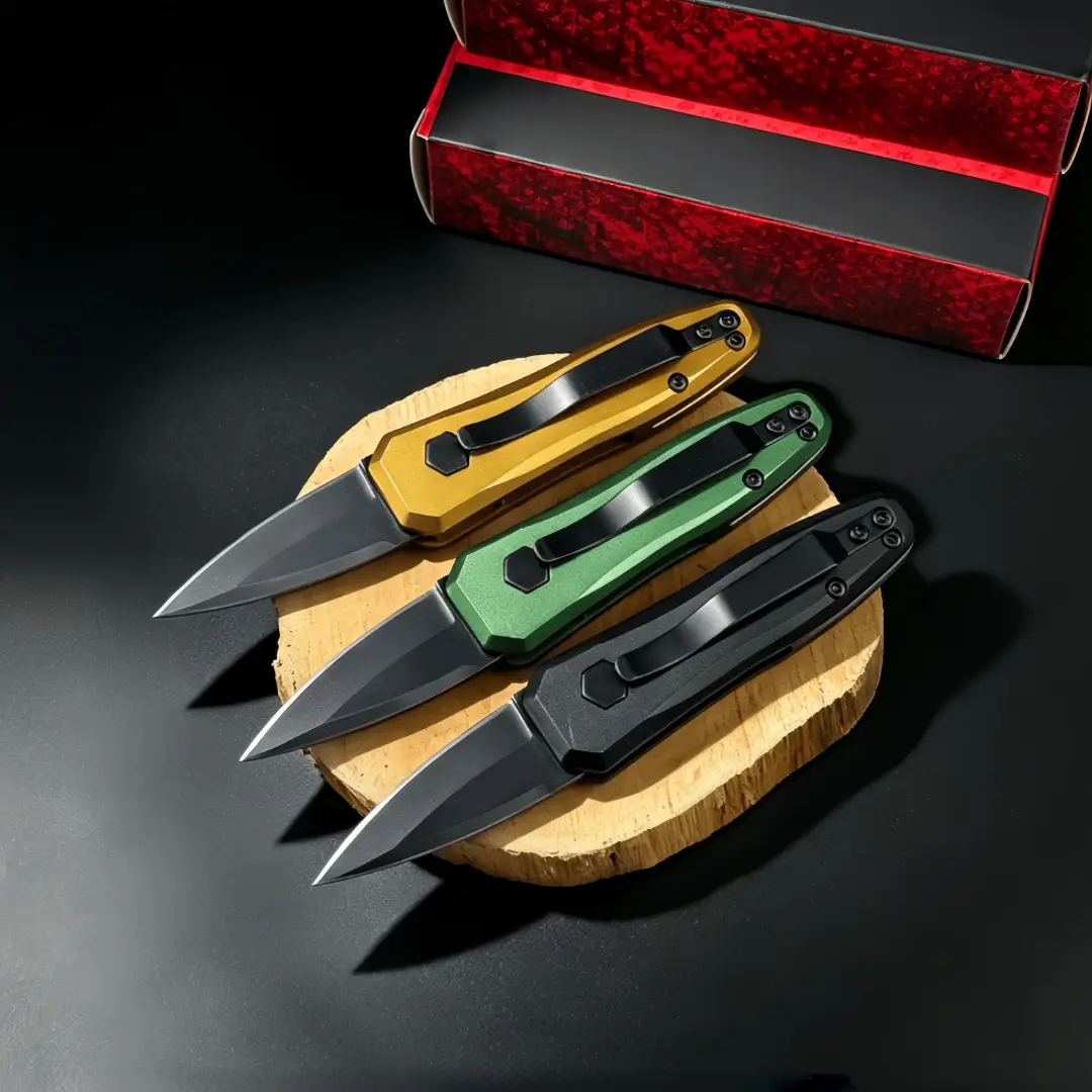 K7500 compact folding knife, aircraft aluminum alloy handle, high-hardness blade, outdoor camping EDC knife, total length 12 cm, weight 40 g, best gift for men