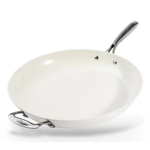 Gotham Steel Cream 14'' Ultra Nonstick CeramicFamily Pan