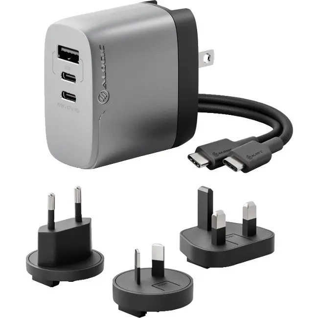 Alogic 3X67 Rapid Power 67W Multi-Country GaN Charger WCM3X67SGR
