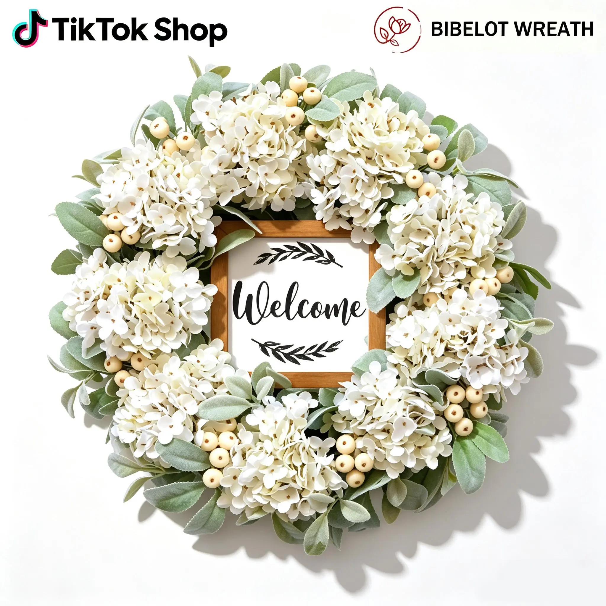 22 Inch Autumn Wreath for Front Door  Farmhouse Indoor Outdoor Decor for Wall Window Wedding Party, Fall Decor, Home Decor Items, Living Room Decor Ideas, Cool Room Decor, Suitable for Bloom Fancy Nancy Theme Party & Outdoorfun Room Decor