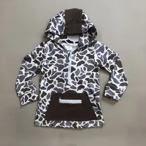 C Kids Boy Camo Hoodies Shirt Pockets Hunting Clothing  Winter Top BT1384