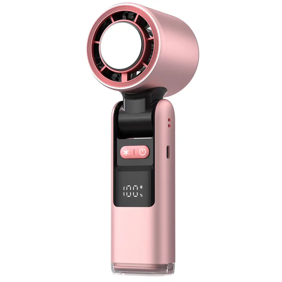3-in-1 Turbo Portable Fan Handheld Air Conditioner - Cordless USB-Rechargeable Battery-Powered Multi-Speed Evaporative Cooler with USB Port, Lightweight, Handle for Bedroom, Camping, Summer Home Appliance Dad Gift