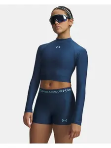 Under Armour HeatGear® Women's Crop Mock Long Sleeve