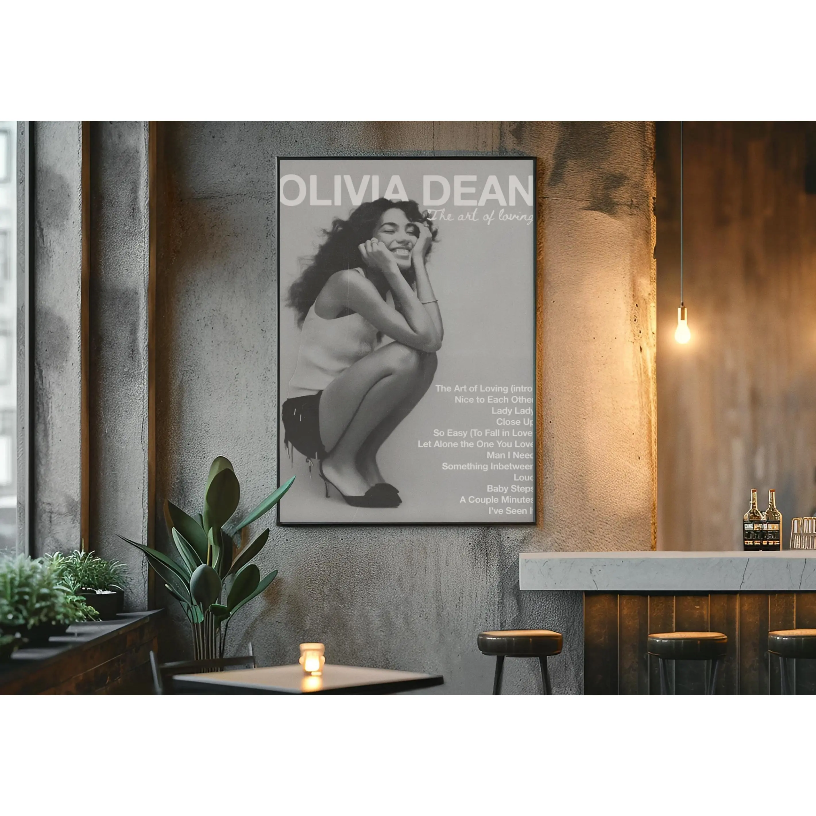 Bold Olivia Dean Signed The Art of Loving Album Poster Print - Artistic Fade-Resistant Paper Artwork, Colorful Pop Icon Graphic Print, Mount-Compatible Home Decor for Fan Gifting, Bedroom Decoration, Picture Image Prints