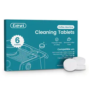 Gevi Coffee Maker Cleaner Tablets, Organic Citric Acid Espreso Machine Cleaner, Compatible with All Coffee Machines