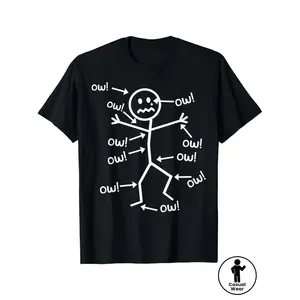 Humorous Chronic Pain Awareness T Shirt Perfect for Summer Casual Wear Round Neck Short Sleeve Machine Washable Everyday Tee