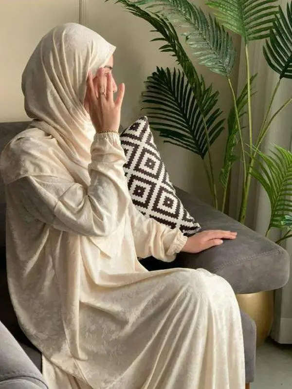 Blossom Comfort Mother & Daughter Modest Prayer Set – Cotton & Lycra