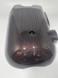 Custom Velvet Red Carbon Fiber Hydro Dipped Engine/Fuse Box Covers for Silverado, Tahoe &amp; Cadillac