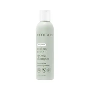 EcoTools Makeup Brush + Sponge Shampoo, Remove Makeup & Impurities From Brushes, Sponges, & Puffs, Fragrance-Free Brush Cleanser