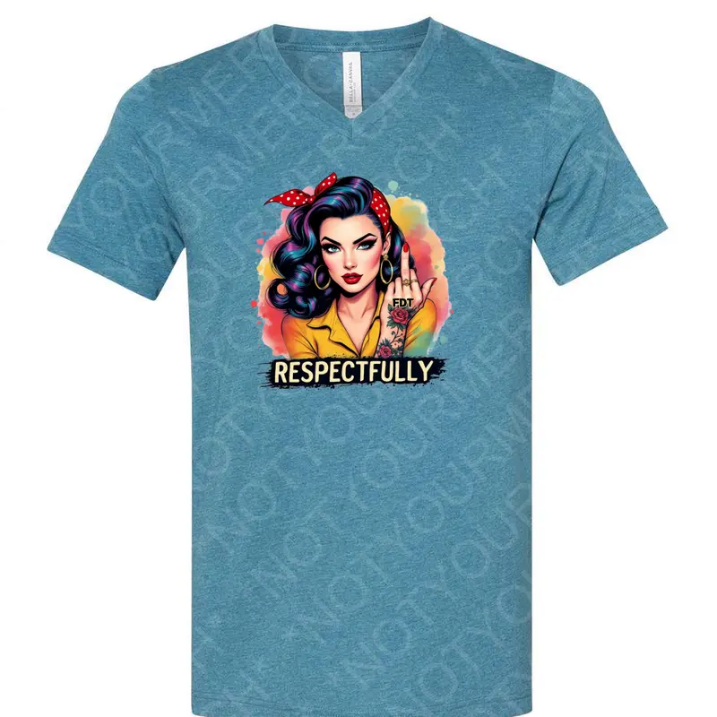 Respectfully – FDT Anti-Trump Tee | Middle Finger Protest Shirt