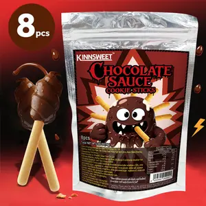 KINNSWEET [3 Flavor Variety Pack] Strawberry Dipps Milk Chocolate Dipps Dark Chocolate Dipps Chocolate Dipped Biscuit Sticks Delicious Snack Treats Holiday Favorite