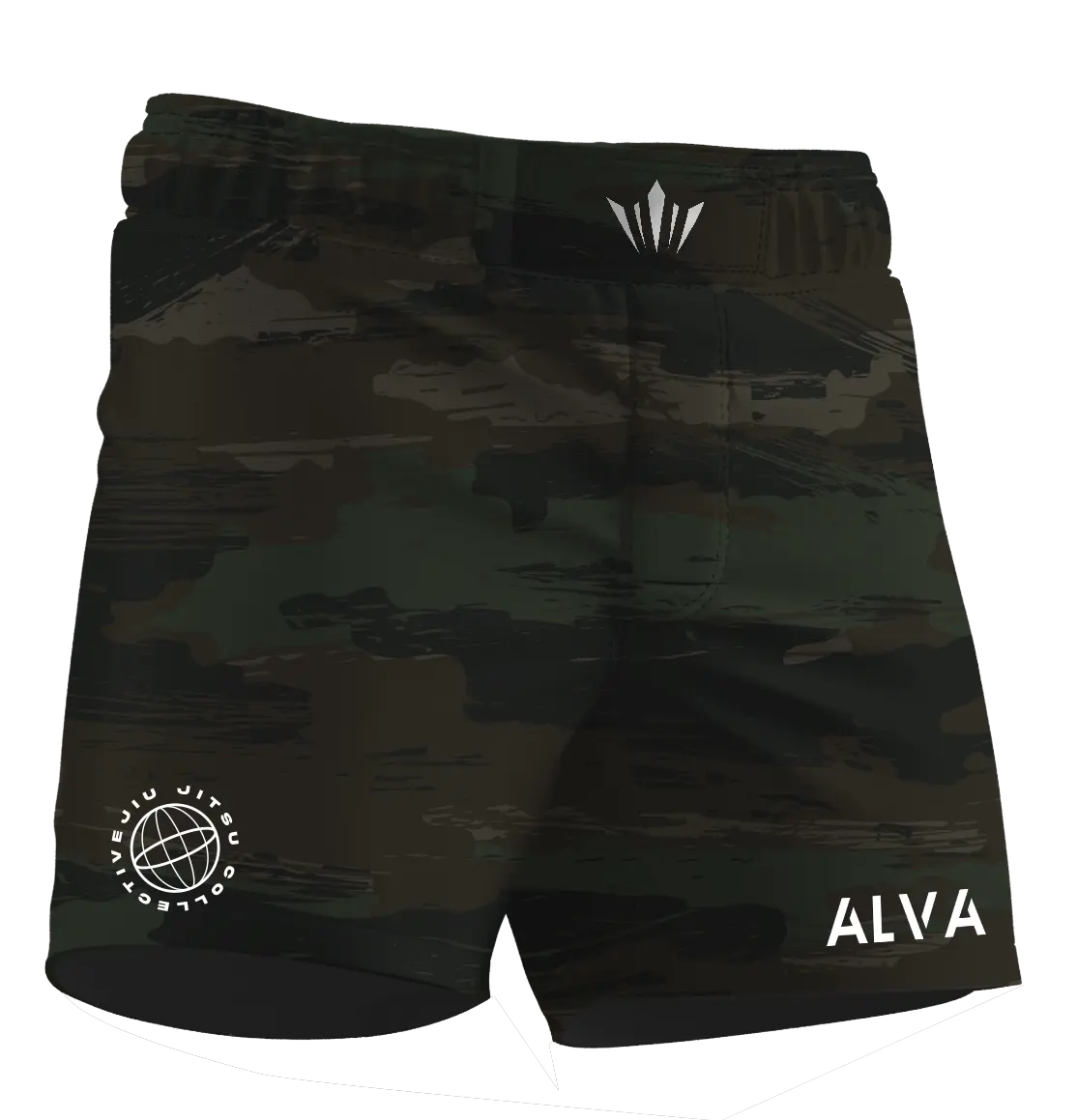 Woodland Brush Camo BJJ Shorts