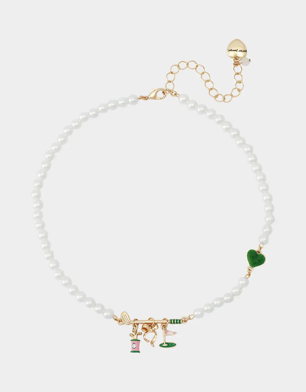GOLF FRONTAL NECKLACE GREEN