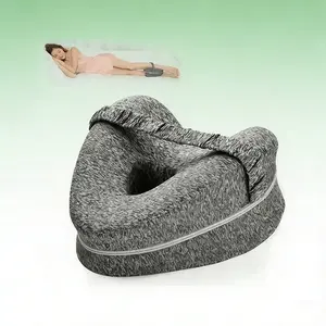 1 Piece Leg Positioner Pillow for Side Sleeping, Clip-equipped Innovative Tool for Waist and Maternity Shaping