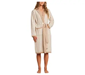Barefoot Dreams CozyChic Cotton Pinstripe Robe