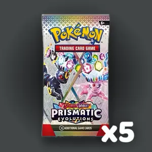 5x Prismatic Evolutions Booster Pack
