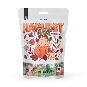 Taffy Shop, Harvest Favorites Salt Water Taffy 7 oz Mix - Gourmet Soft, Sweet & Chewy Candy