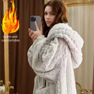 Long Wearable Blanket, Large Home Clothing, Sleepwear, Bathrobe, Thick Warm, Soft Comfy Blanket, Winter Home Essentials, Holiday Gift