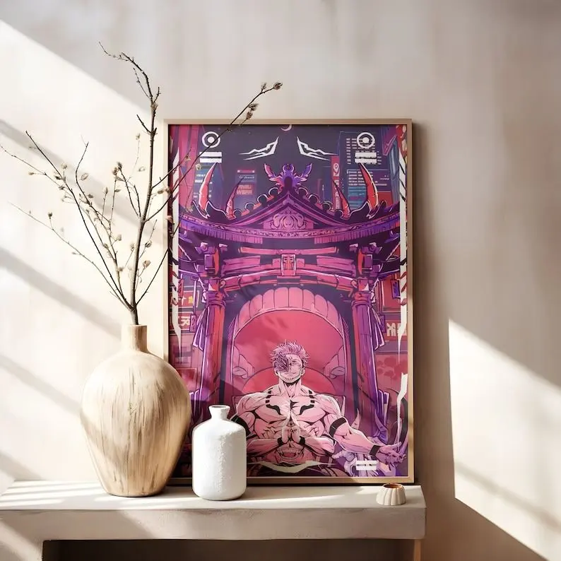 Jujutsu Kaisen Anime Poster Satoru Gojo, Manga Wall Art
