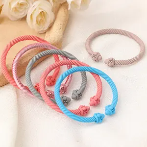 2024 Hot Stainless Steel Paint Matte Women's Bracelet Cable Bracelet Macron Color Multi-color Accessories for Women Gifts