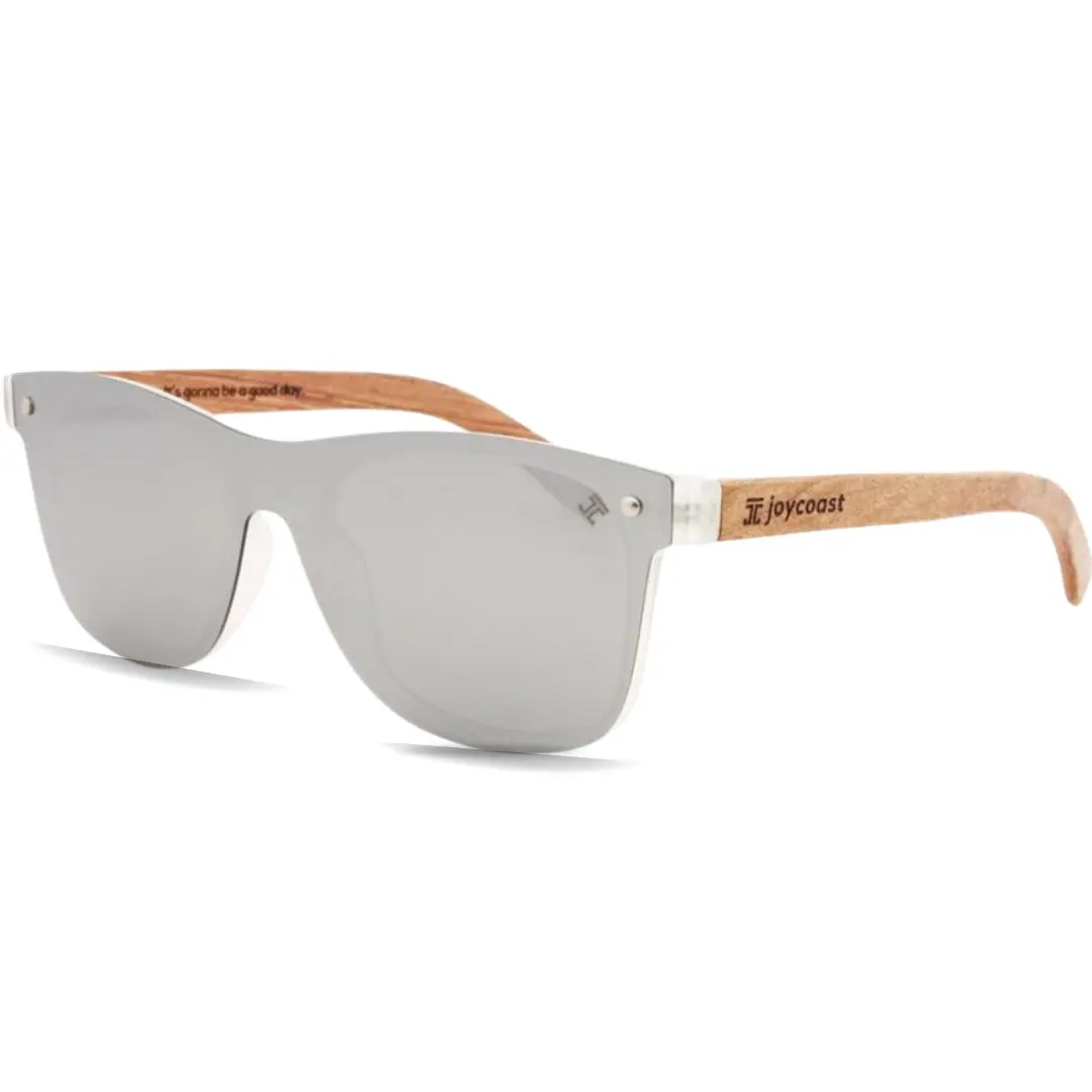 Brite Frameless Walnut Wooden Sunglasses