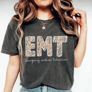 EMT Shirt, Blue Toile Emergency Medical Technician Shirt, Paramedic Graduate, EMS Shirt, EMT Gifts, First Responder Shirt