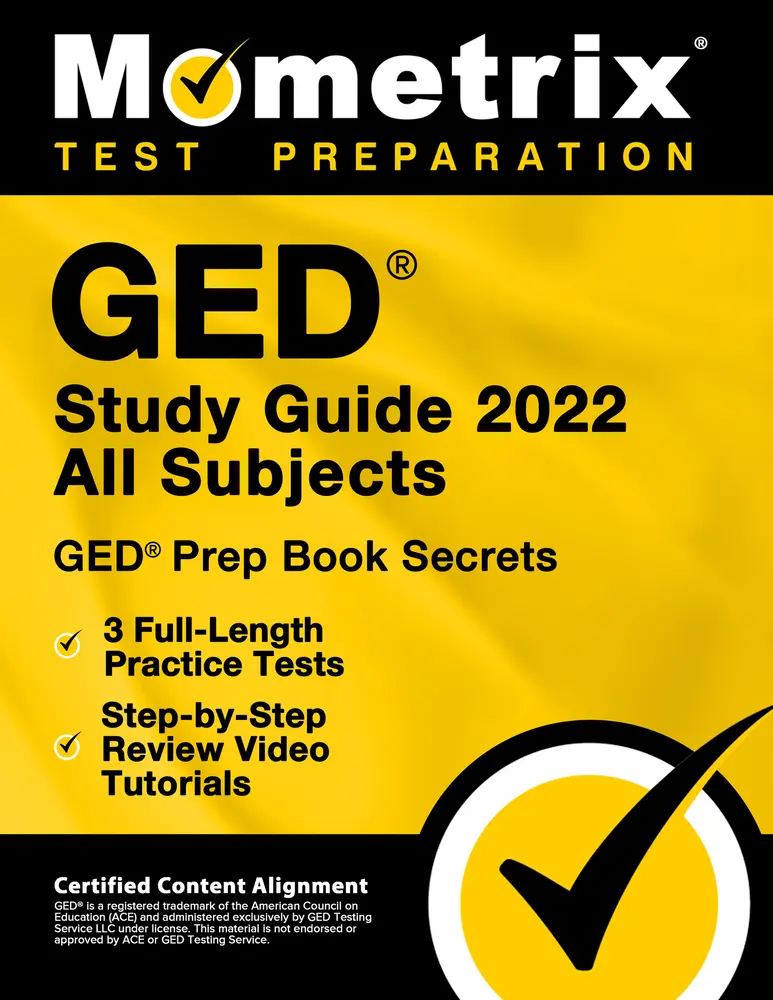 USED Book - GED Study Guide 2022 All Subjects - GED Prep Book Secrets, 3 Full-Length Practice Tests, Step-By-Step Review Video Tutorials: [Certified Content Align by Matthew Bowling (Paperback) - english