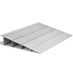 VEVOR Door Threshold Ramp, 4 inch Rise, Aluminum Alloy Threshold Ramp Rated 800 lbs Load Capacity, Handicap Ramps for Home Steps for Wheelchair, Scooters, Power Chairs, Walkers, Bicycle, Tricycle Floor