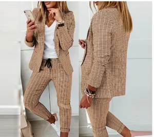 2025 New Casual Suit Women's Blazer Set Formal Womenswear